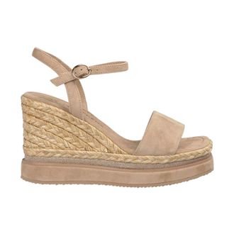 Alma En Pena Wedges, female, Beige, 8 UK, Braided platform wedge
