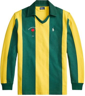 Ralph Lauren Striped V-neck Polo Top