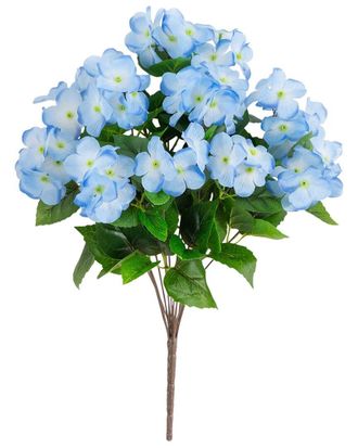 Nearly Natural 19In Uv-Resistant Artificial Hydrangea Bush (Indoor/Outdoor) - Set Of 3