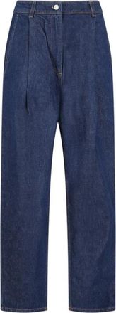 Magda Butrym Denim Toteness Navy Broek - Dames - Regular Fit Jeans - Blauw - S - Denim - Jeans