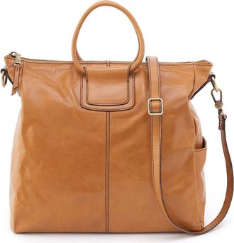 Hobo Sheila Leather Top Handle Tote in Natural at Nordstrom