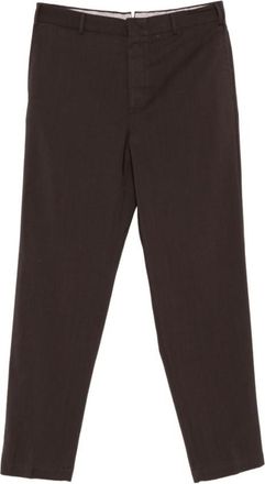 Pantaloni Torino Brown Flat Front Trousers