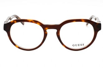 Guess GU50083052 Acetate Round Frame Eyeglasses - Brown