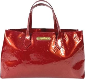 Louis Vuitton Pre-owned Handbags, female, Red, Size: ONE SIZE Pre-owned Vintage Monogram Vernis Tote