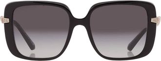 Bulgari Grey Gradient Square Ladies Sunglasses BV8237B 501/8G 55