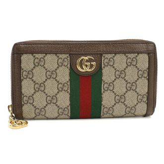 Gucci Beige Pvc Long Wallet (Bi-Fold) (Pre-Owned)