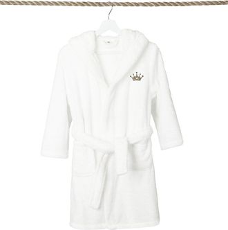 Linum Home Textiles Kids Super Plush Double Brushed Hooded Bathrobe