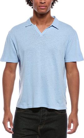 Officine G&eacute;n&eacute;rale Simon Linen-Blend Polo Shirt