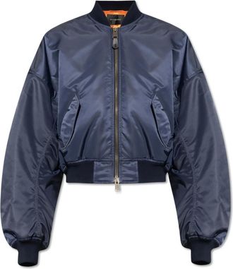 Balenciaga Bomber Jackets, male, Blue, S, bomber type jacket