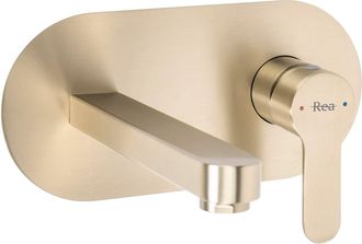 Rea Rubinetto Del Lavabo A Scomparsa Rea Arcos Brush Gold