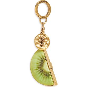 Saint Laurent Kiwi Resin Key Ring in Green Multicolor at Nordstrom