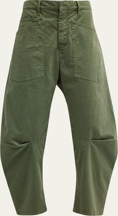 Nili Lotan Shon Mid-Rise Cropped Pants