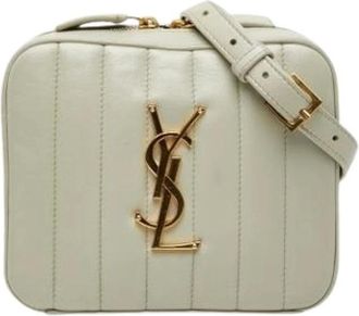 Saint Laurent Pre-owned Belt Bags, female, White, Size: ONE SIZE Pre-owned Leather Belt Bag