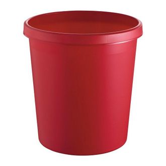 Helit Helit - Cesta De Papel 18l H331x&oslash;315mm Con Asa Borde Ku.red (por 6)