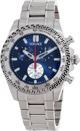 Versace Chrono X Quartz Blue Dial Mens Watch VE9K00324