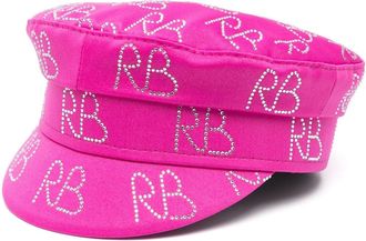 Ruslan Baginskiy Baker Boy Logo Strass Hat