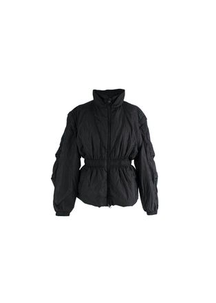 Isabel Marant Etoile black recycle polyamide Dastya windbreaker Size XXS