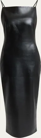 Givenchy Sliced Midi Leather Dress