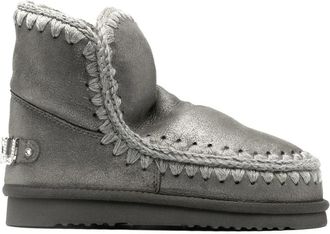 Mou Eskimo 18 Rhinestone Logo Boot - Dames - Winterlaarzen - Grijs - 37 EU - Wol - Schoenen
