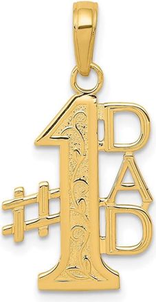 Diamond2Deal 14k Gold 1 DAD Charm Pendant