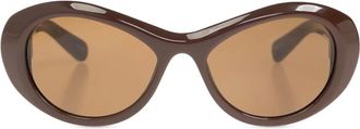 Jacquemus Occhiali da sole con stampa - Marrone