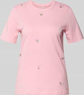 Only Regular Fit T-Shirt aus reiner Bio-Baumwolle Modell KETTY in Rosa, Gr&ouml;&szlig;e XL
