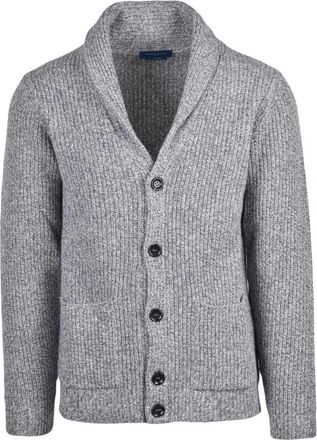 Daniele Fiesoli Cardigan Sciallato - Heren - Vesten - Grijs - 2XL - Wol - Truien & Vesten