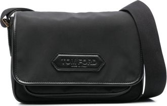 Tom Ford Borsa messenger con applicazione - Nero
