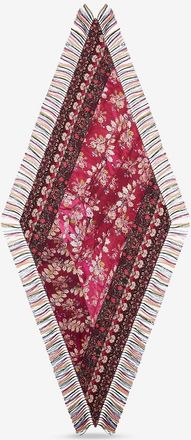 Pierre-Louis Mascia Quadratisches Seidenfoulard mit Fransen Aloeuw