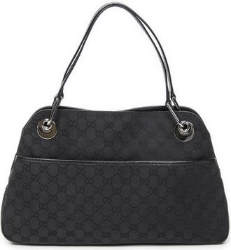 Gucci Pre-owned Womens Medium Eclipse Tote Shoulder Bag - Black - One Size