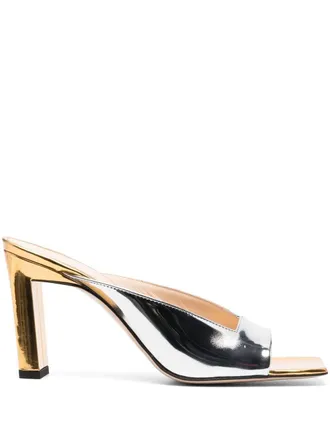 Wandler Mules metallizzate - Argento