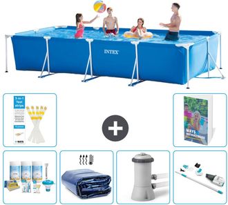 Intex Piscina Con Estructura Rectangular - 450x220x84 Cm - 7-piezas S165