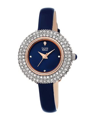 Bürgi Burgi Womens Swaroski Encrusted & Diamond Marker Watch