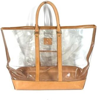 Louis Vuitton Tweedehands leren Louis Vuitton tassen - unisex - Vintage Shopper - Beige - ONE Size - Leer - Vintage