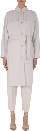 Brunello Cucinelli Brunello Cucinelli -Mantel mit G&uuml;rtel