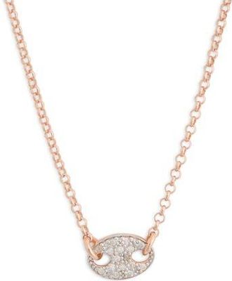 Meshmerise Pavé Diamond Pendant Necklace - 0.15ct. in Rose Gold at Nordstrom Rack