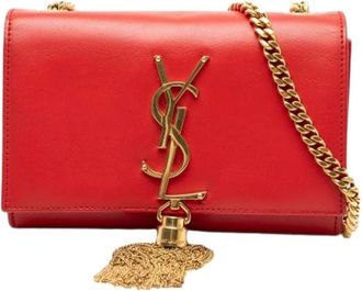 Saint Laurent Pre-owned Cross Body Bags, female, Red, Size: ONE SIZE Pre-owned The Kate Crossbody Bag