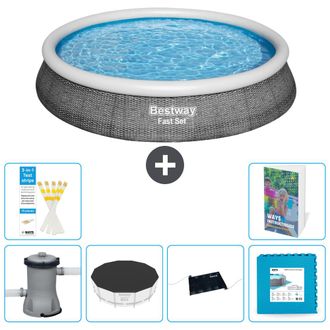 Bestway Piscina Bestway Fast Set Redonda - 396x84 Cm - 7-piezas S273