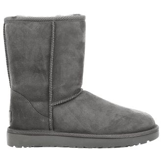 UGG Classic Short II Suede Womens Ankle Boots - Grey - Size:UK 4