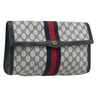Gucci Clutch Vintage Pre-owned - - Pre-owned - Donna - Blu - ONE SIZE