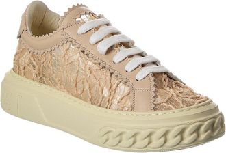 Casadei Off Road Chantilly Leather Sneaker