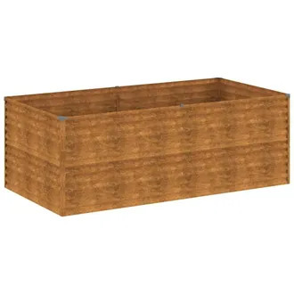 vidaXL Vidaxl Fioriera Rialzata Da Giardino 196x100x69 Cm In Acciaio