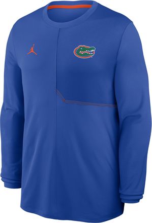 Nike Jordan Mens Florida Sideline Coach Jordan Brand Dri-FIT College Long-Sleeve Top in Blue | 0JB108DDUFN-GQK