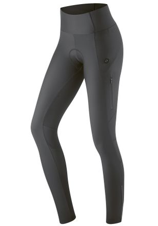 Gonso Fahrradhose GONSO Essential Tight Cargo SC W, Damen, Gr. 48, N-Gr, schwarz (noir), Hosen Fahrradhose, Damen Radhose lang mit Sitzpolster, Radlerhose m