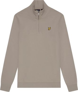 Lyle & Scott Loopback Quarter Zip Sweatshirt - Heren - Sweatshirts - Beige - XL - Hoodies & sweatvesten