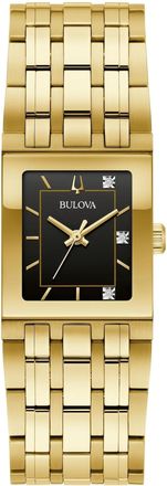 Bulova Marc Anthony Quadra Gold-Tone Ladies Watch