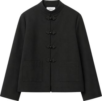 R&oacute;he Black Virgin Wool Pankou Jacket