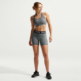 Nike Womens Nike Pro 365 5 Mid-Rise Shorts in Grey | IQ6018-084