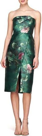 Kay Unger Adeline Strapless Midi Dress in Light Emerald at Nordstrom Rack, Size 14