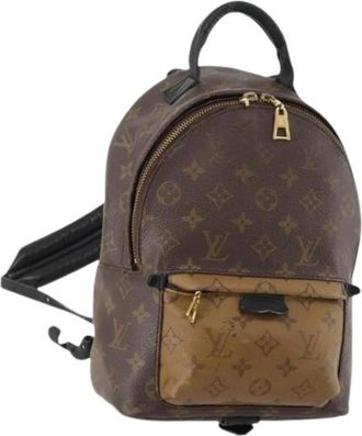 Louis Vuitton Pre-owned Monogram Reverse Rugzak - Dames - Vintage Rugzakken - Bruin - ONE Size - Leer - Vintage